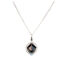 Collier art déco Ciewenn composé d'une chaîne en acier inoxydable, de perles, de pampilles géométriques, d'une chaînette décorée de perles.